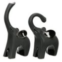 Gilde - Scultura Elefante - Ceramica - Nero