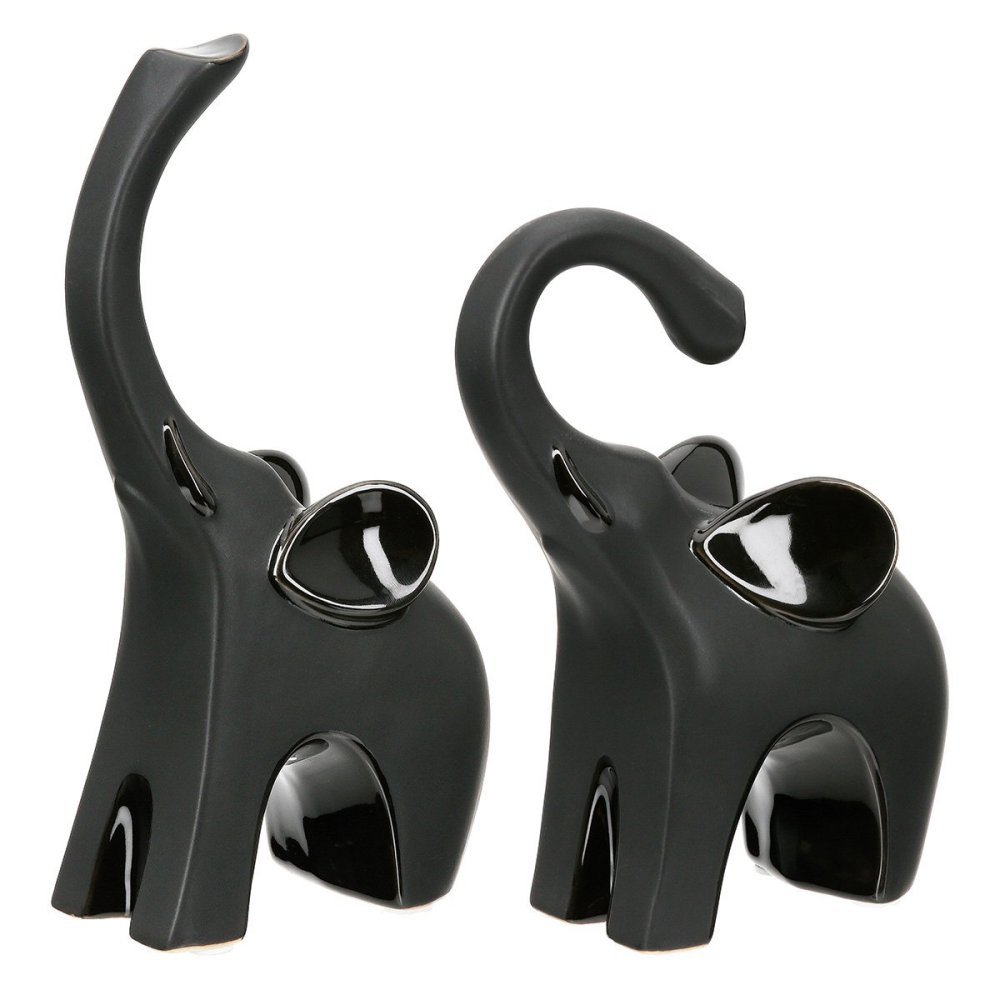 Gilde - Scultura Elefante - Ceramica - Nero