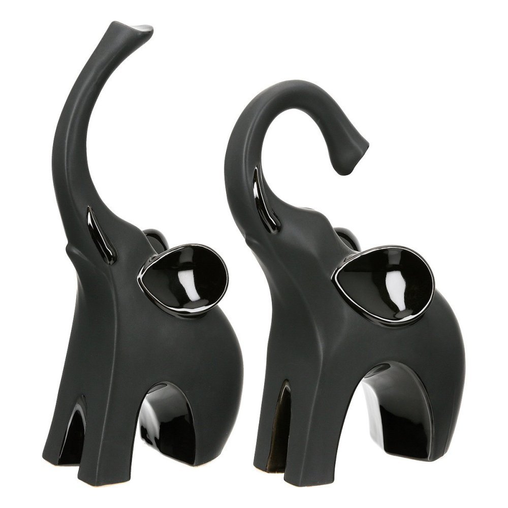 Gilde - Scultura Elefante - Ceramica - Nero
