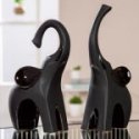 Gilde - Scultura Elefante - Ceramica - Nero