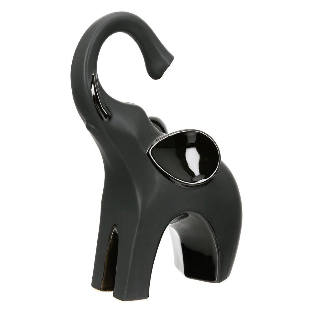 Gilde - Scultura Elefante - Ceramica - Nero