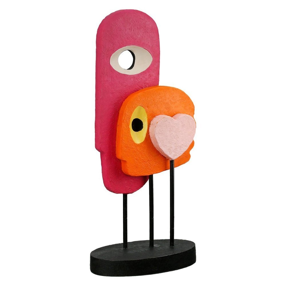 Gilde - Scultura Cuore Ovale - Resina Sintetica