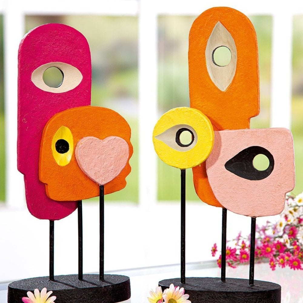Gilde - Scultura Cuore Ovale - Resina Sintetica