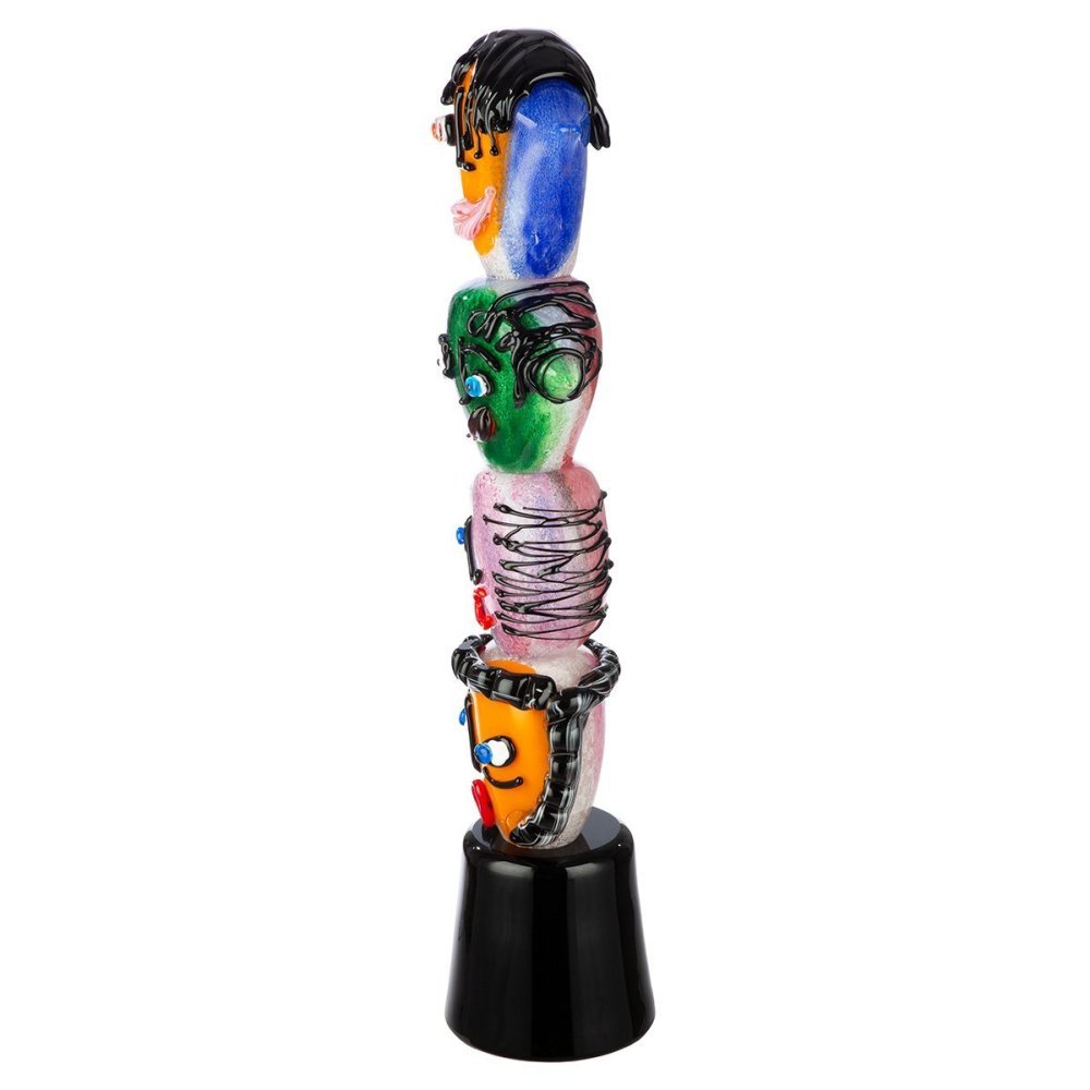 Gilde - Oggetto Decorativo Testa - Vetro Multicolore