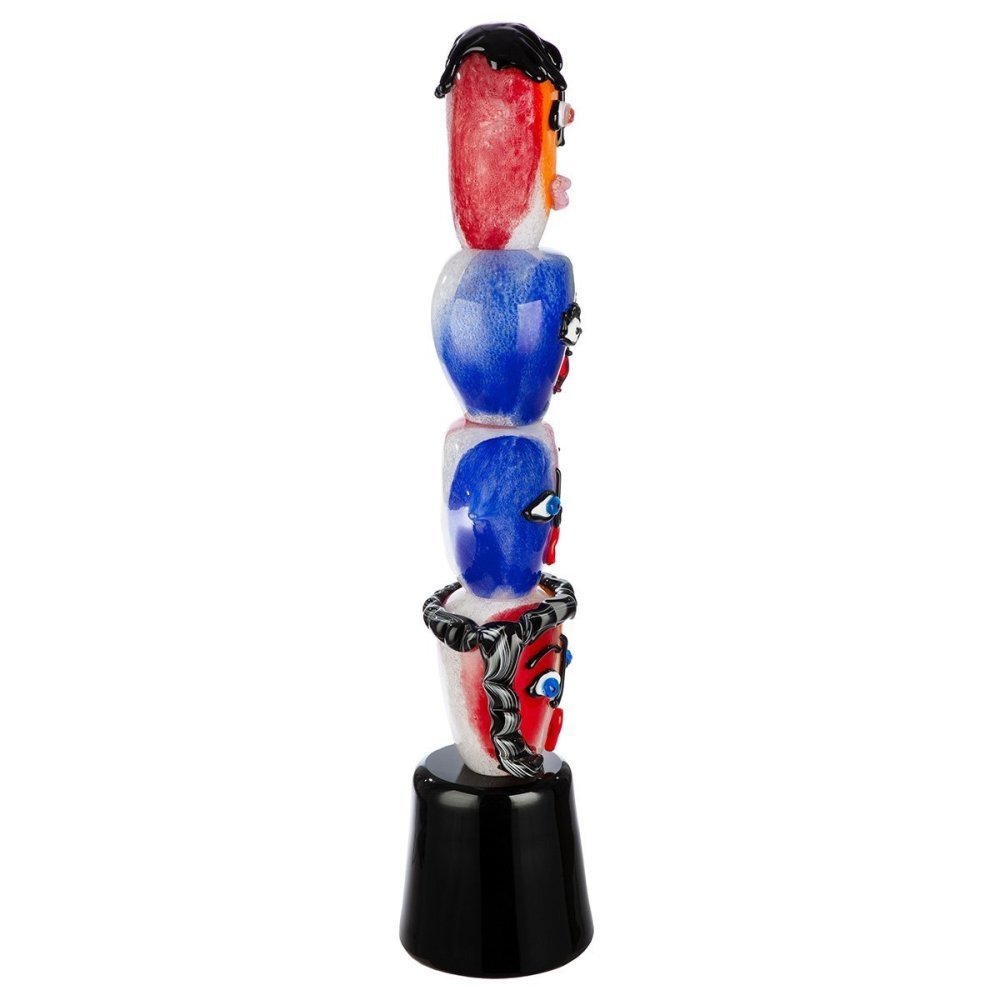 Gilde - Oggetto Decorativo Testa - Vetro Multicolore