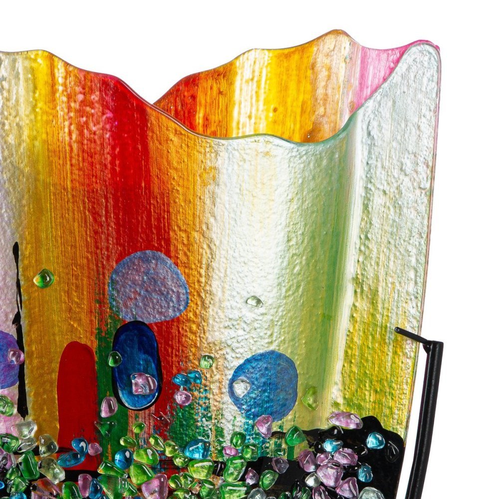 Gilde - Vaso Manto - Vetro - Blu E Rosa