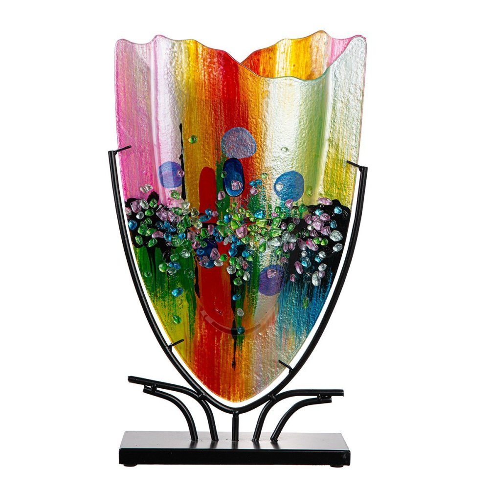 Gilde - Vaso Manto - Vetro - Blu E Rosa