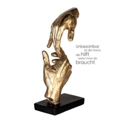 Gilde - Scultura Le Mani - Resina Sintetica - Oro
