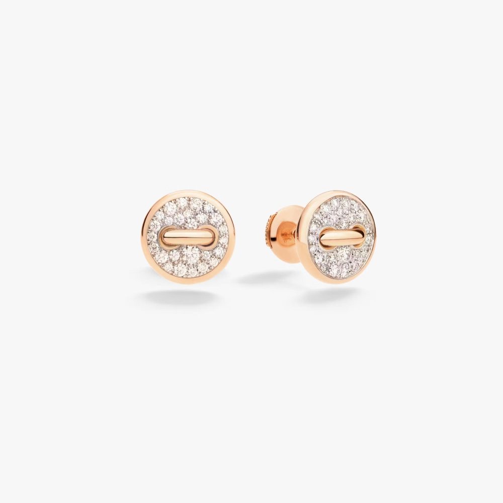 Pomellato - Orecchini Pom Pom Dot - Oro Rosa - Diamanti