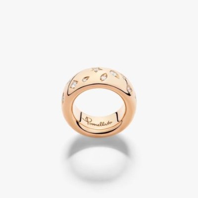 Pomellato - Anello Iconica Medium - Oro Rosa - Diamanti
