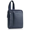 Ottaviani - Borsello In Vera Pelle - Blu - Porta Ipad