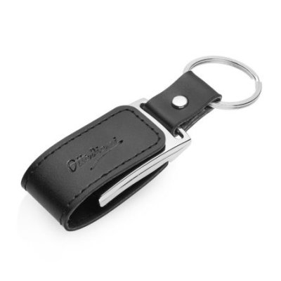 Ottaviani - Portachiavi In Pelle - Usb 16Gb - Nero