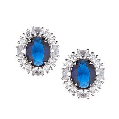 Sovrani - Orecchini Luce - Argento 925 - Zirconi Blu