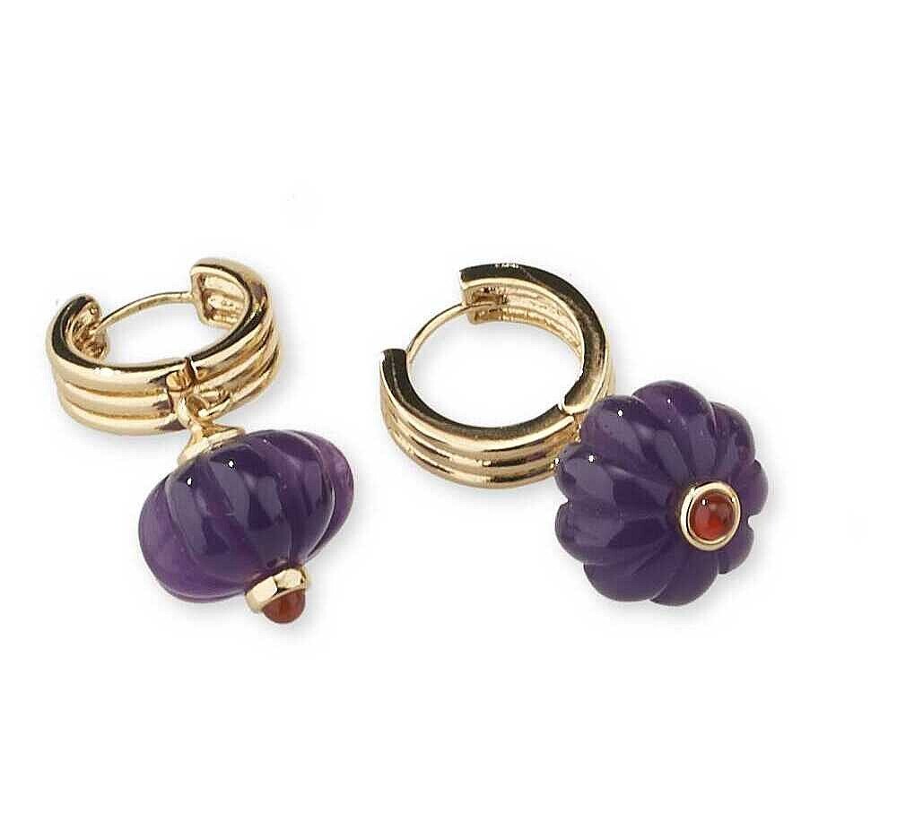 Sovrani - Orecchini Fashion Mood - Quarzo Viola - Oro