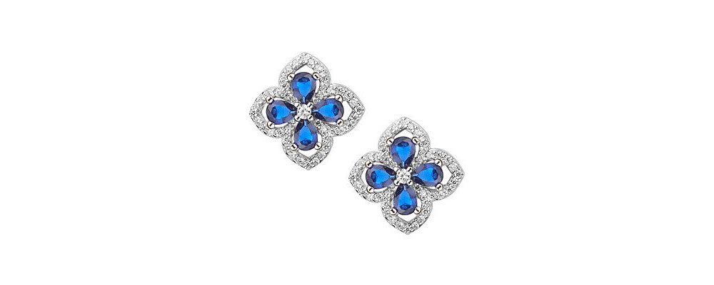 Sovrani - Orecchini Luce - Argento - Zirconi Blu