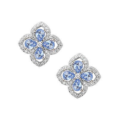 Sovrani - Orecchini Luce - Argento 925 - Zirconi Blu