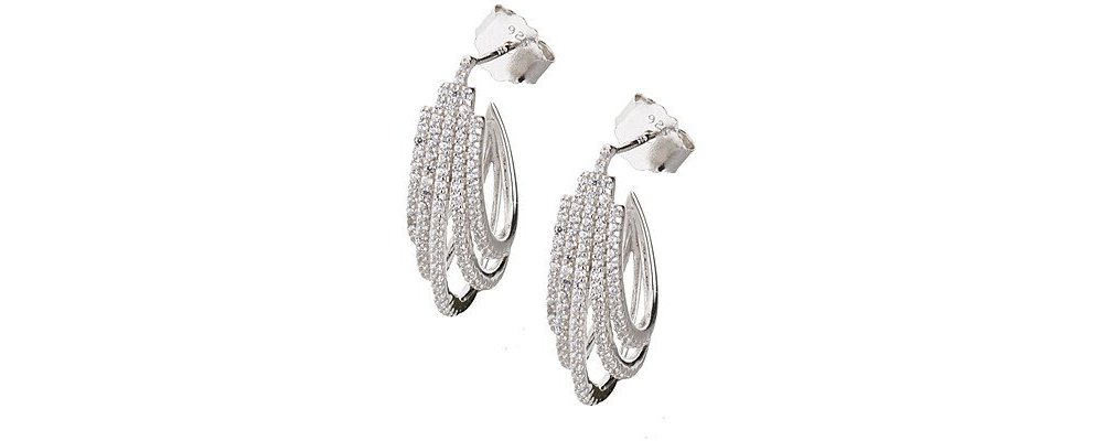 Sovrani - Orecchini Luce - Argento 925 - Zirconi