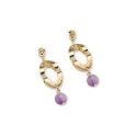 Sovrani - Orecchini J9147 - Oro - Viola