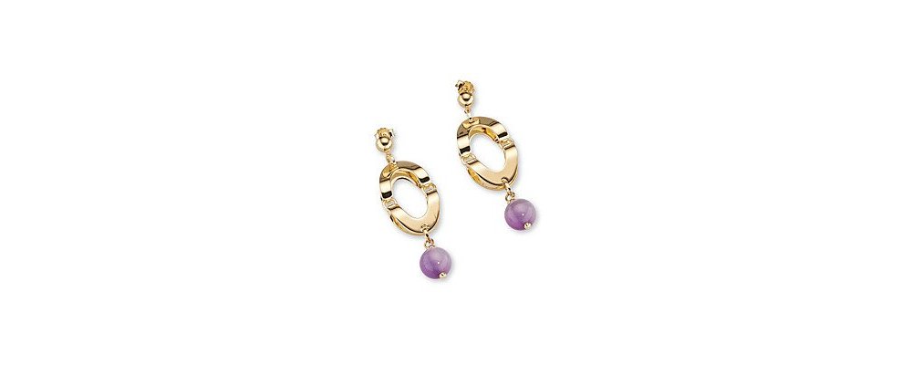 Sovrani - Orecchini J9147 - Oro - Viola
