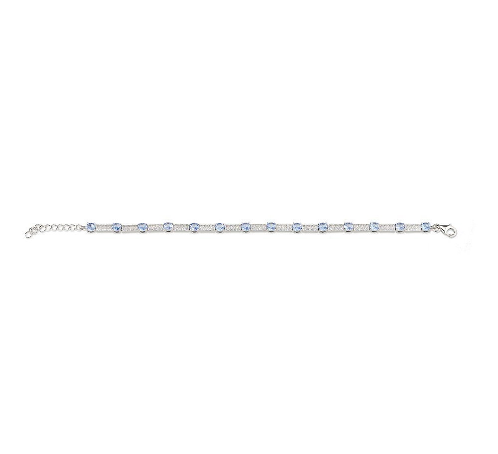 Sovrani - Bracciale Tennis - Argento 925 - Zirconi Blu