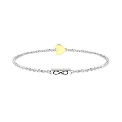 Kidult - Bracciale In Acciaio - Oro 9K