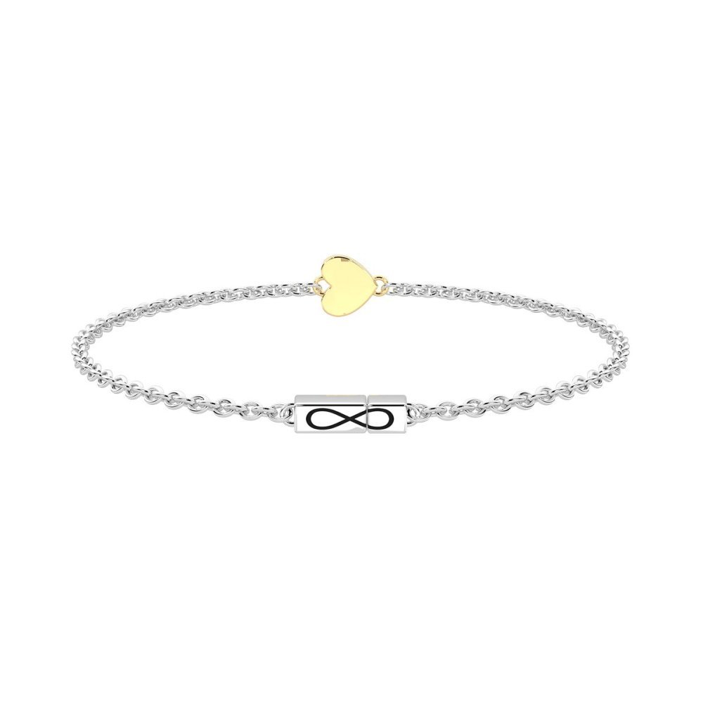 Kidult - Bracciale In Acciaio - Oro 9K