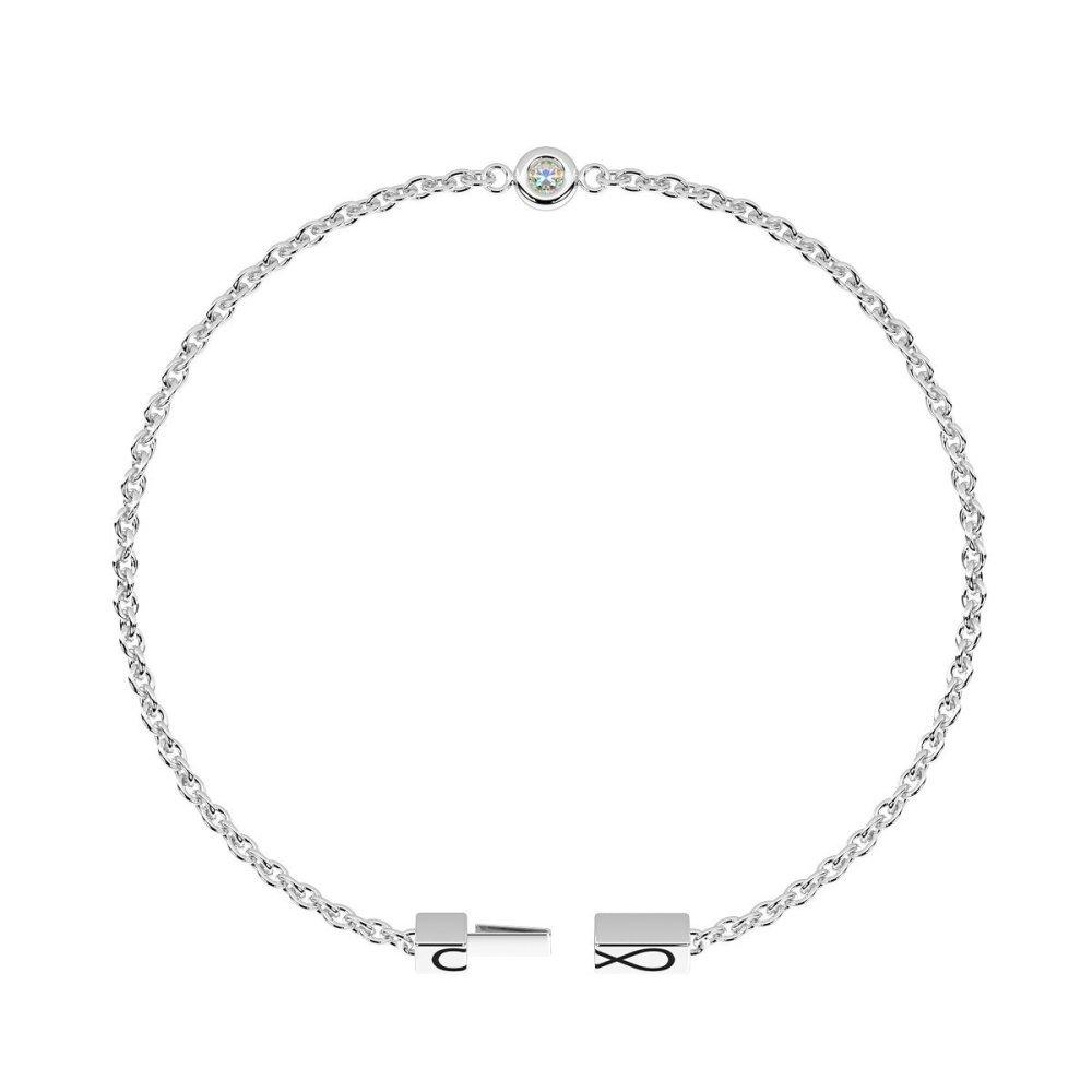 Kidult - Bracciale In Acciaio 316L - Diamanti Lab Grown