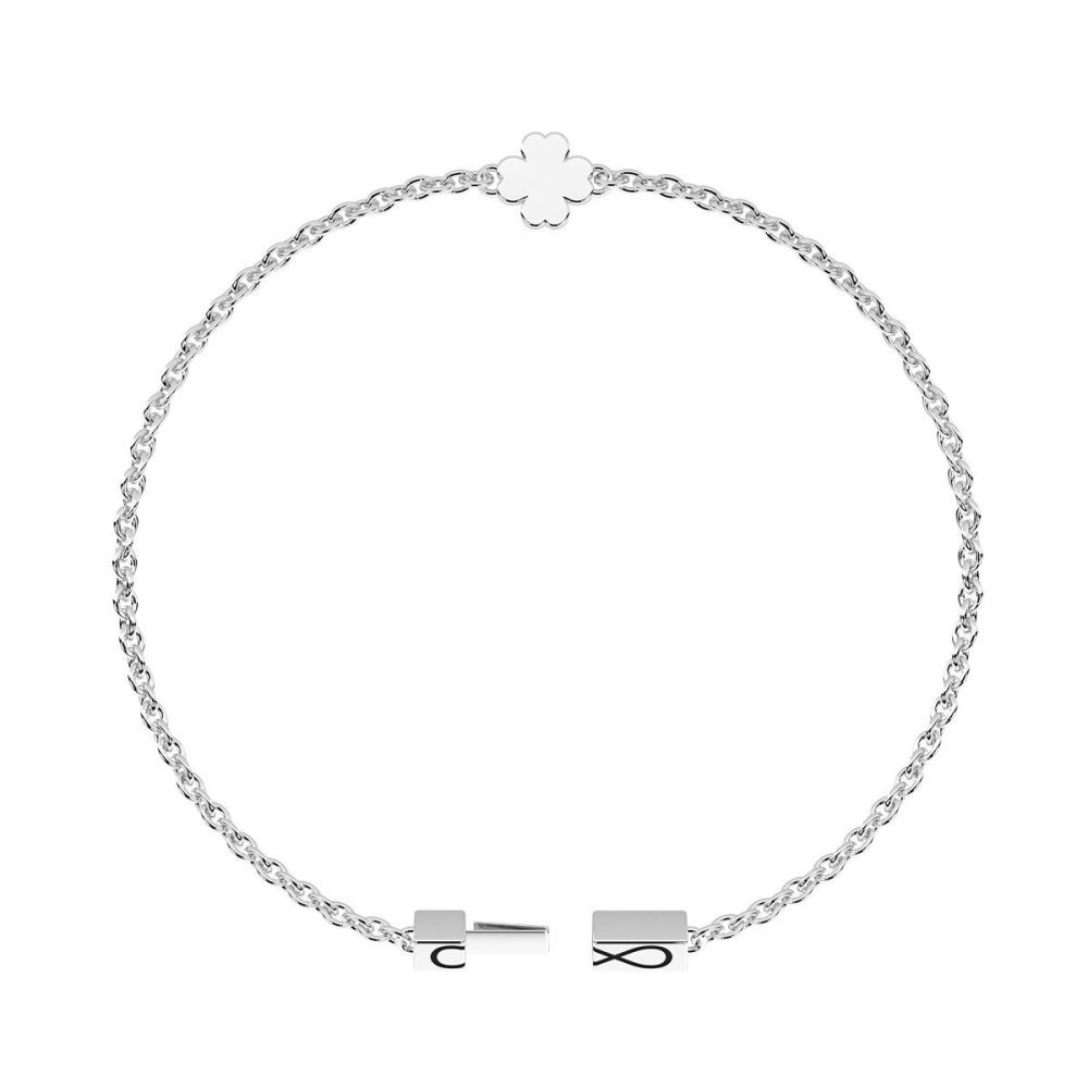 Kidult - Bracciale Quadrifoglio - Acciaio 316L