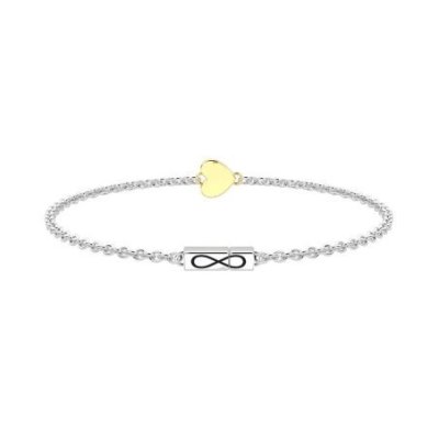 Kidult - Bracciale In Acciaio - Oro 9K