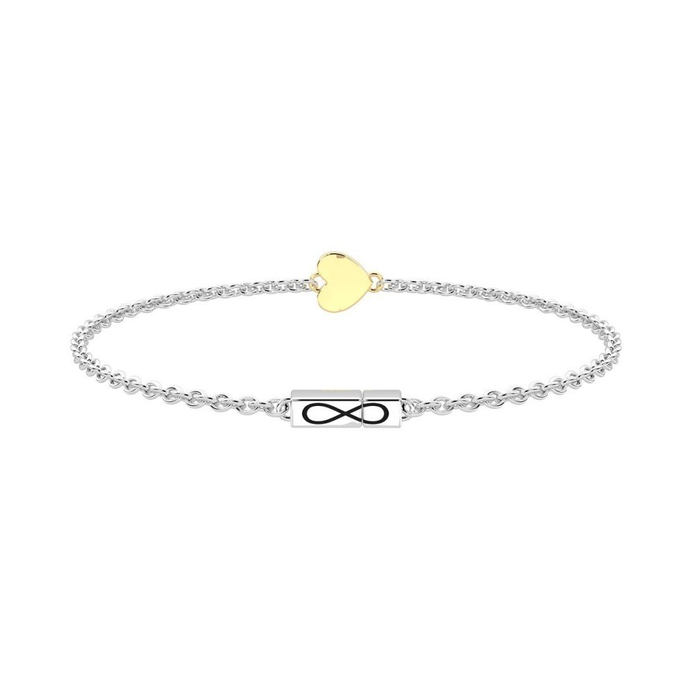 Kidult - Bracciale In Acciaio - Oro 9K