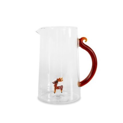 Wd Lifestyle - Caraffa In Vetro - Decoro Renna