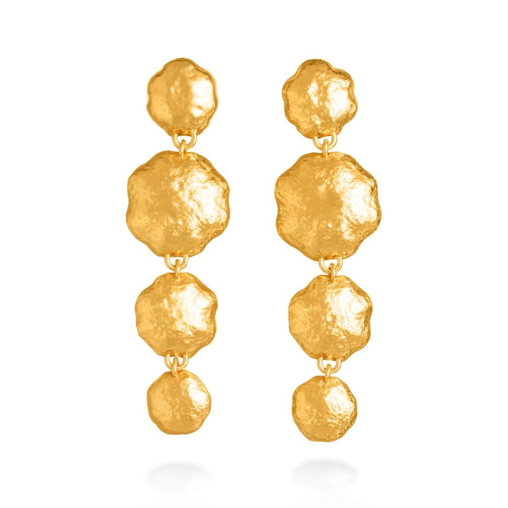 Giovanni Raspini - Orecchini Cascata - Bronzo - Oro 18 Kt