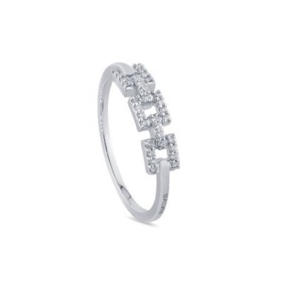 Salvini - Anello Geometrica - Oro Bianco - Diamante