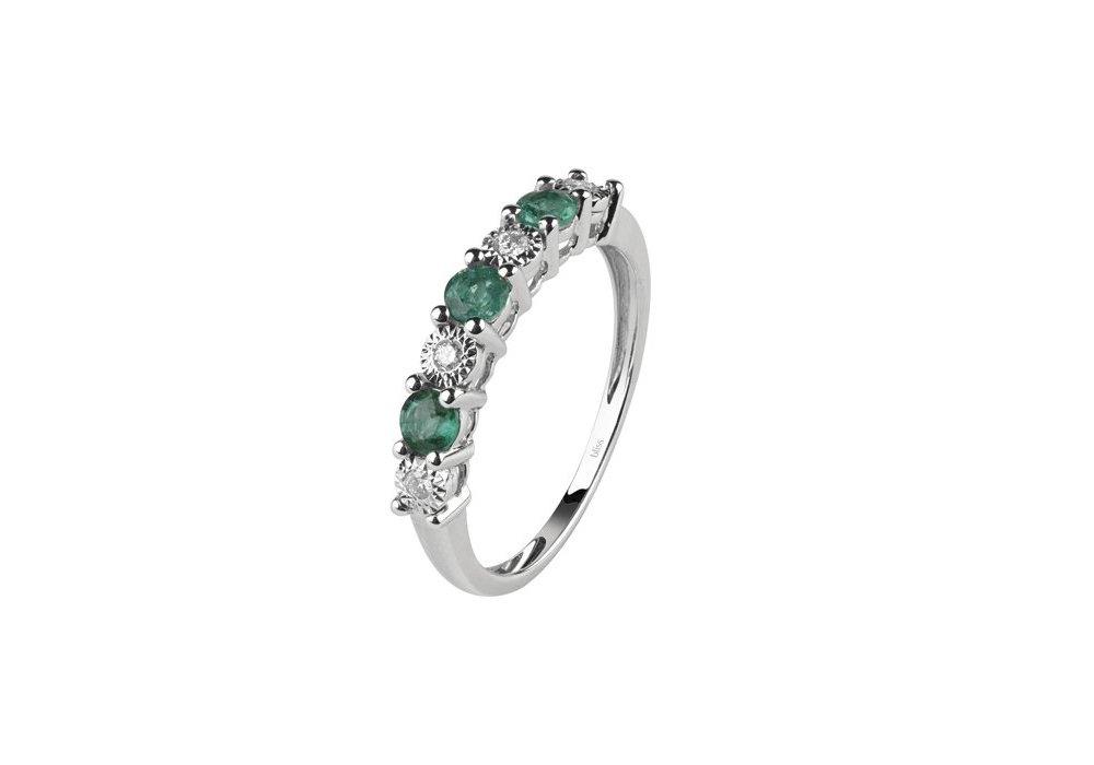 Bliss - Anello Jasmine - Oro Bianco - Diamante