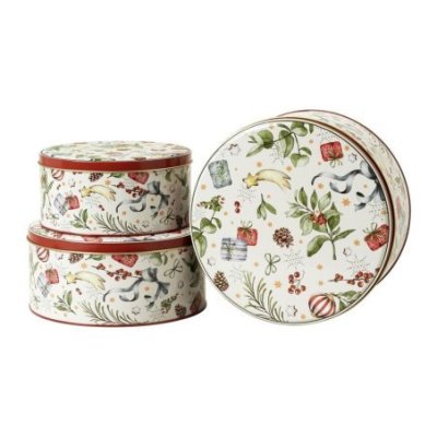 Hutschenreuther - Set Barattoli Biscotti - Banda Stagnata