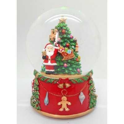 Il Mondo Dei Carillon - Palla Di Neve - Babbo Natale - 120 Mm