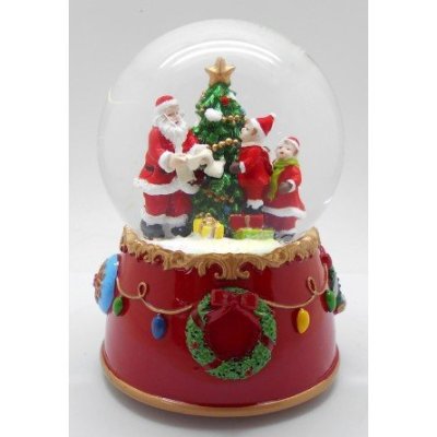 Il Mondo Dei Carillon - Palla Di Neve 100Mm - Babbo Natale