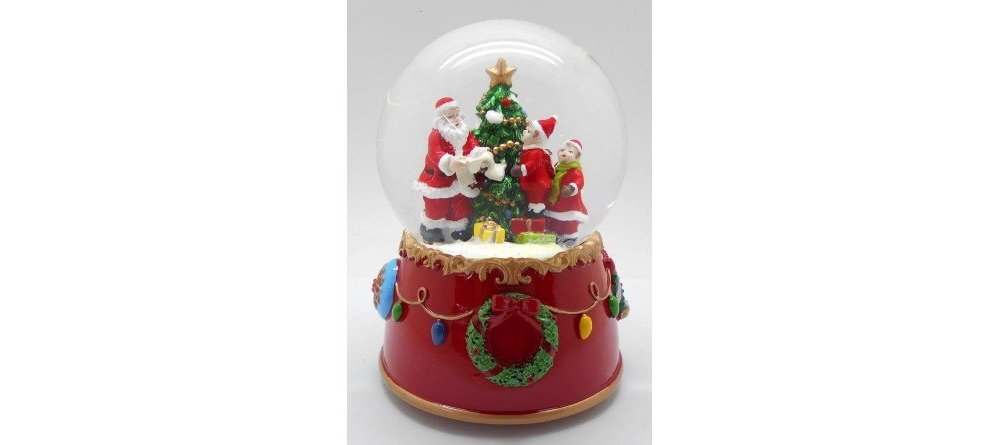 Il Mondo Dei Carillon - Palla Di Neve 100Mm - Babbo Natale Il Mondo Dei Carillon - Palla Di Neve 100Mm - Babbo Natale