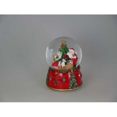 Il Mondo Dei Carillon - Babbo Natale Modell - Innevato - Decorato
