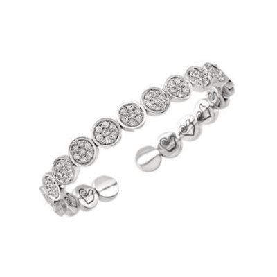 Chantecler - Bracciale Paillettes - Oro Bianco - Diamanti