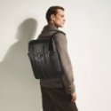 Montblanc - Zaino Modello Medio - Pelle - Nero Montblanc - Zaino Modello Medio - Pelle - Nero