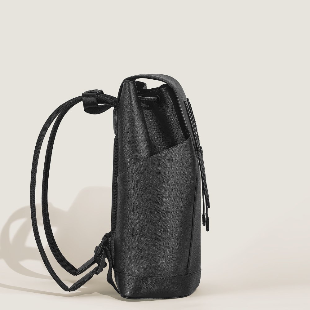 Montblanc - Zaino Modello Medio - Pelle - Nero Montblanc - Zaino Modello Medio - Pelle - Nero