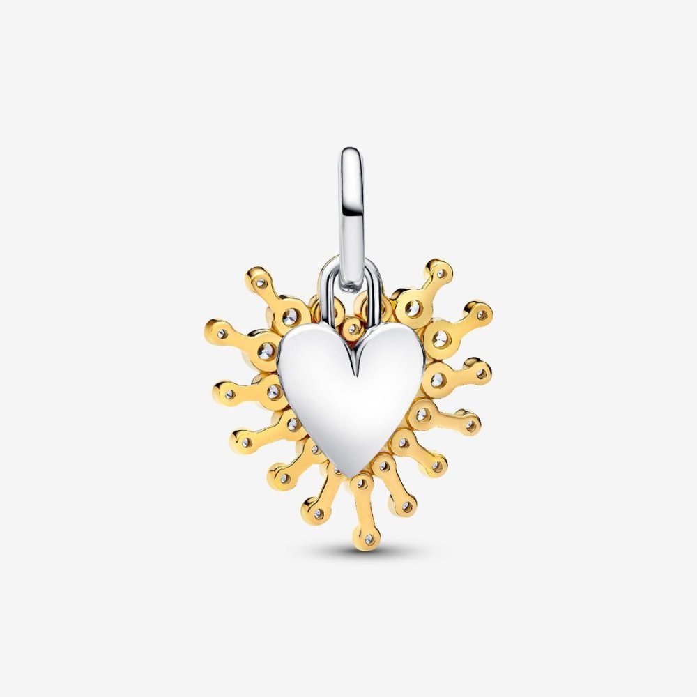Charm pendente Cuore Luminoso doppio Charm pendente Cuore Luminoso doppio