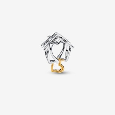 Charm Openwork Casa "With You I'm Home"