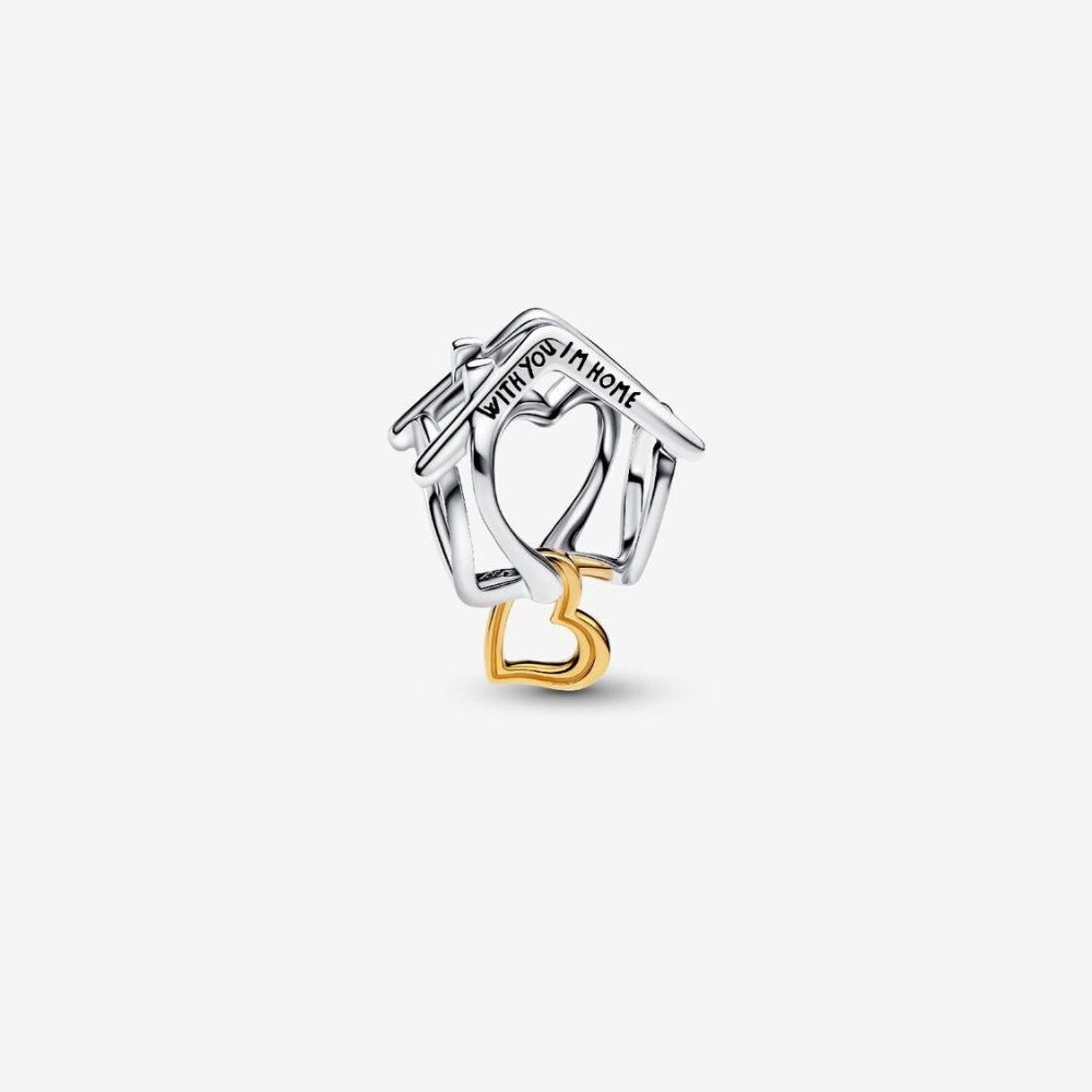 Charm Openwork Casa "With You I'm Home" Charm Openwork Casa "With You I'm Home"