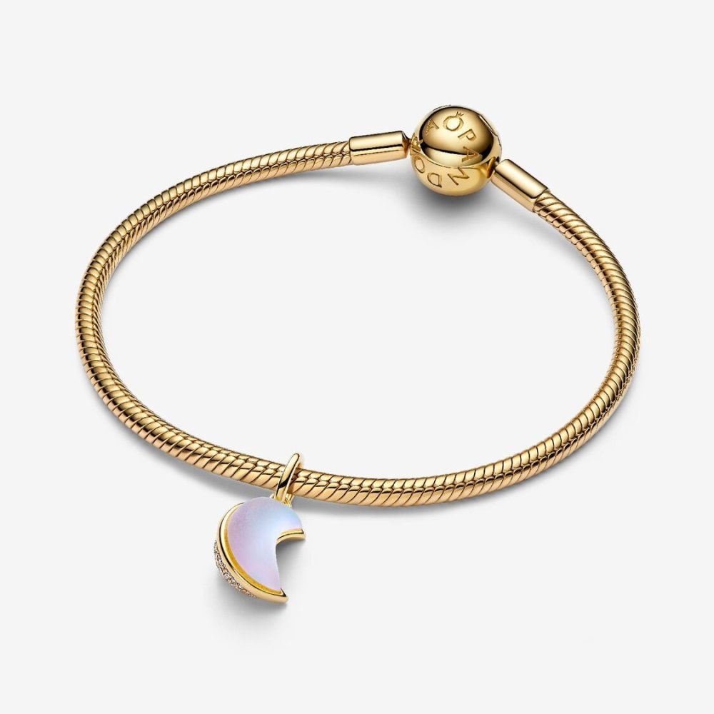 Charm Pendente Luna Crescente Luminosa Charm Pendente Luna Crescente Luminosa