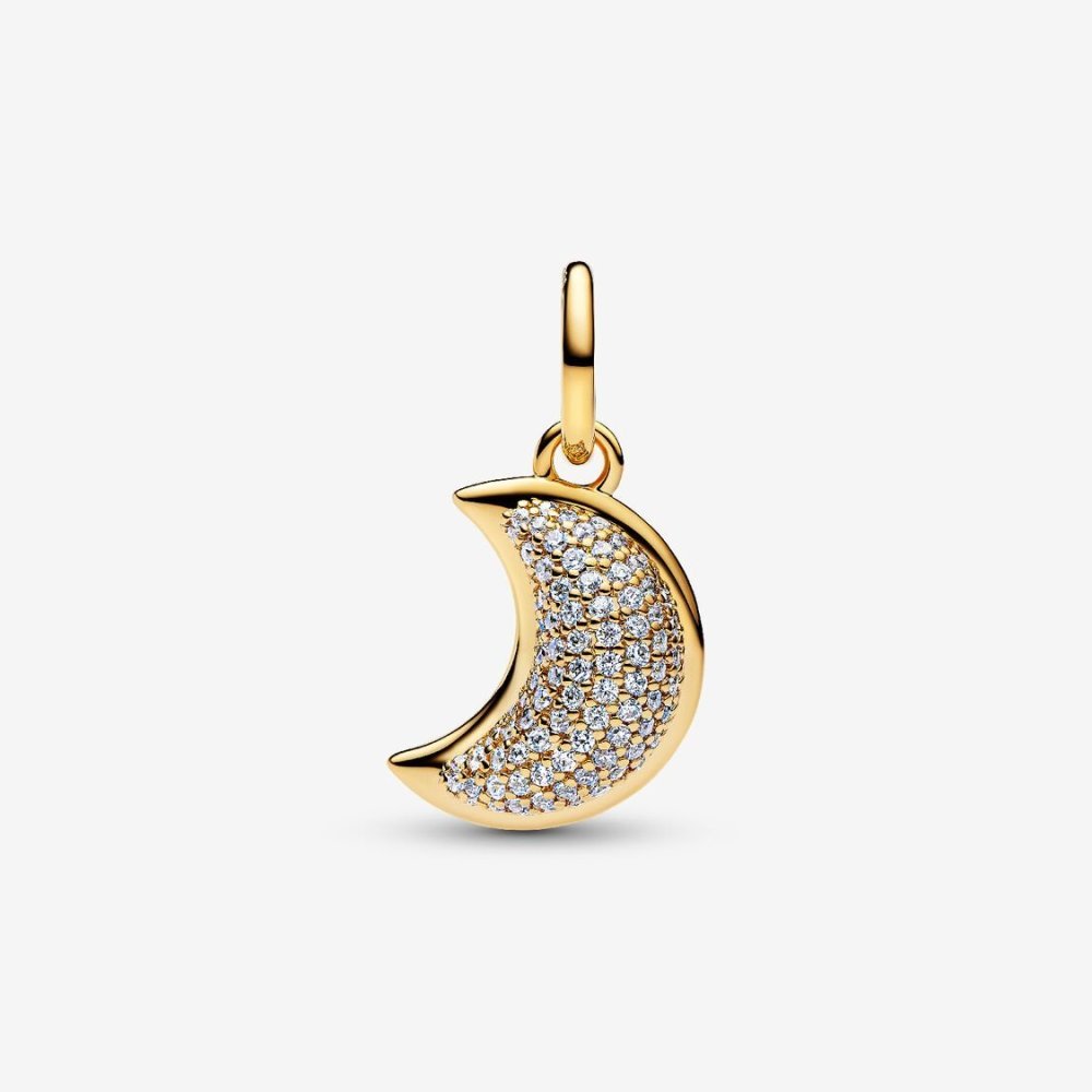 Charm Pendente Luna Crescente Luminosa Charm Pendente Luna Crescente Luminosa