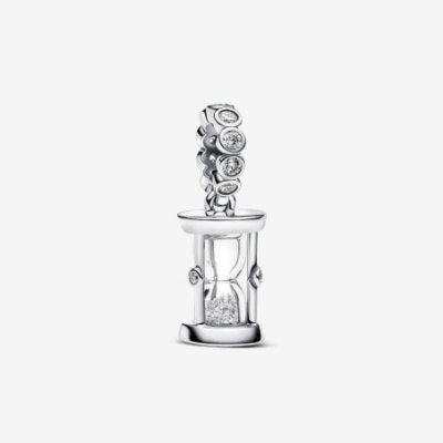 Charm Pendente Clessidra "Time is Precious"