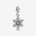 Charm pendente doppio Fiocco di neve opalescente Charm pendente doppio Fiocco di neve opalescente