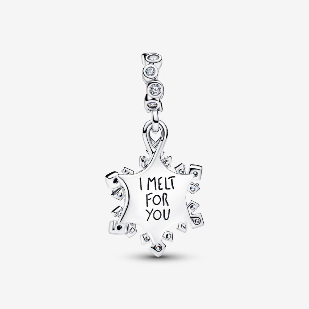Charm pendente doppio Fiocco di neve opalescente Charm pendente doppio Fiocco di neve opalescente